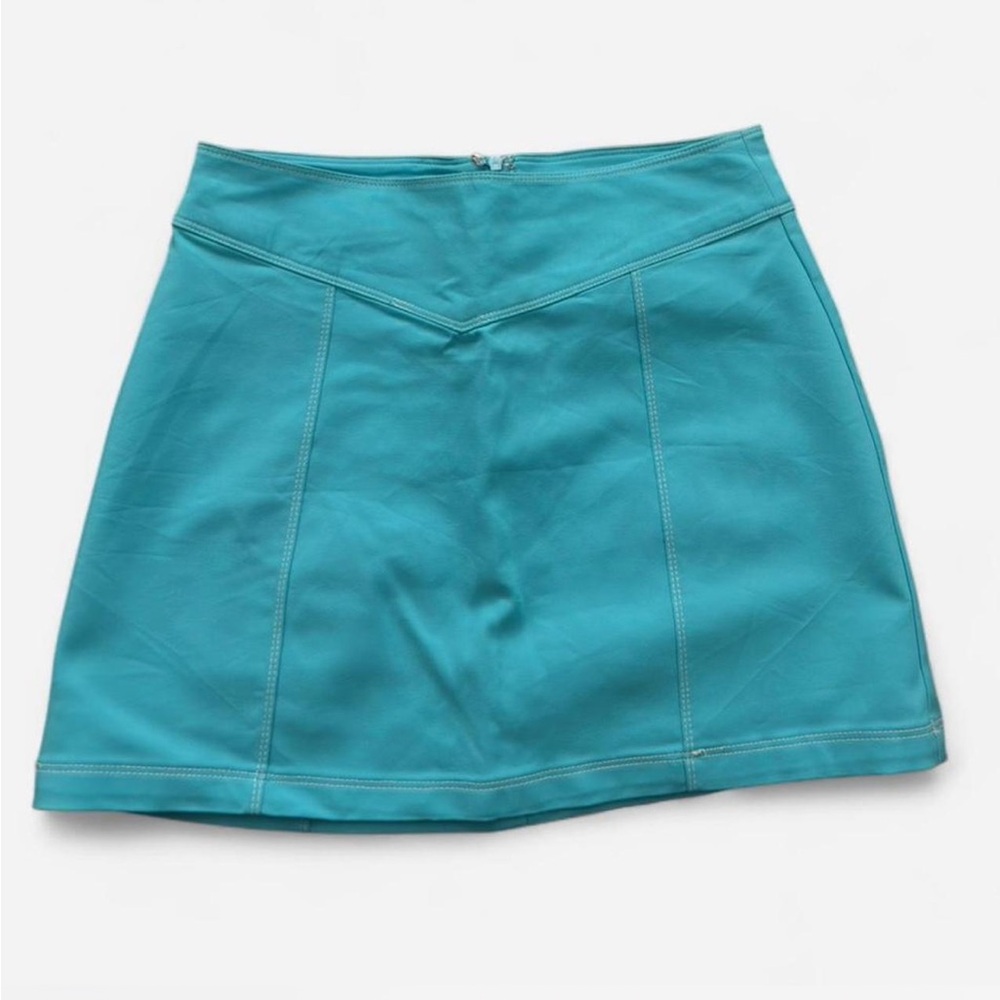 Forever 21 Turquoise Mini Skirt